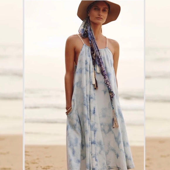 Anthropologie Holding Horses chambray tie dye swing dress, S. - Picture 8 of 16